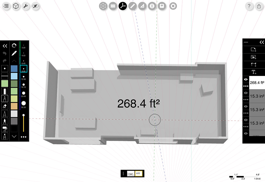 12 Best iPad Apps You Should Use in 2024 6 Morpholio Trace 3D room scan using LiDAR sensor on iPad Pro